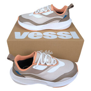 Vessi Tidal Womens 9 Songbird Shimmer Dyma-Tex Waterproof Vegan Lace Up Sneaker